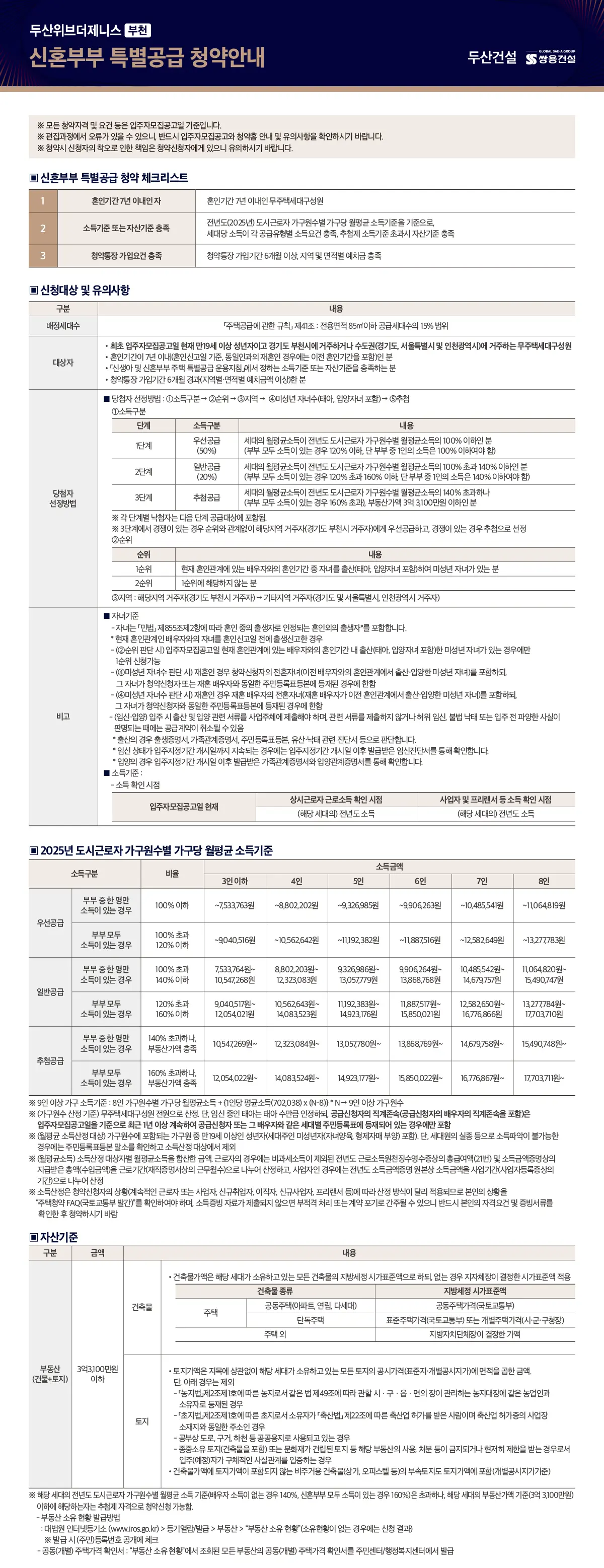 신혼부부 안내문