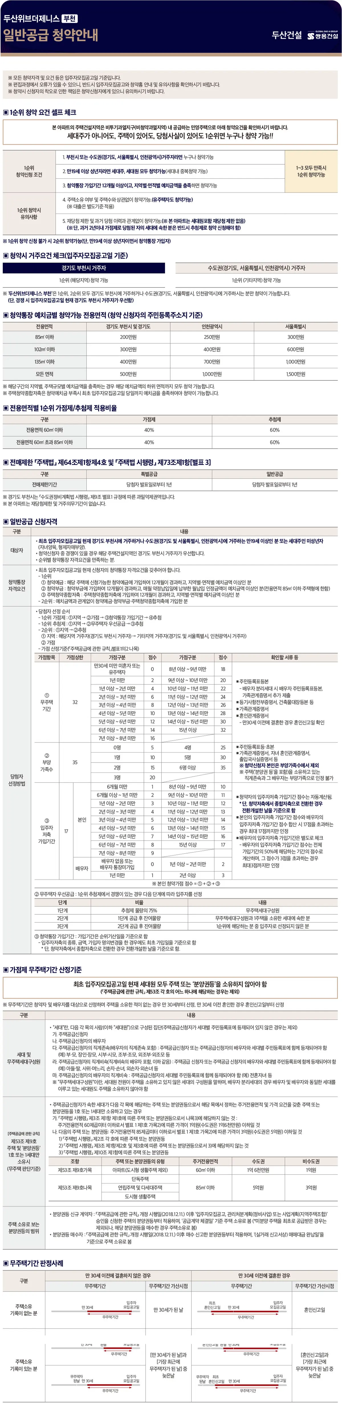 일반공급 신청 안내문